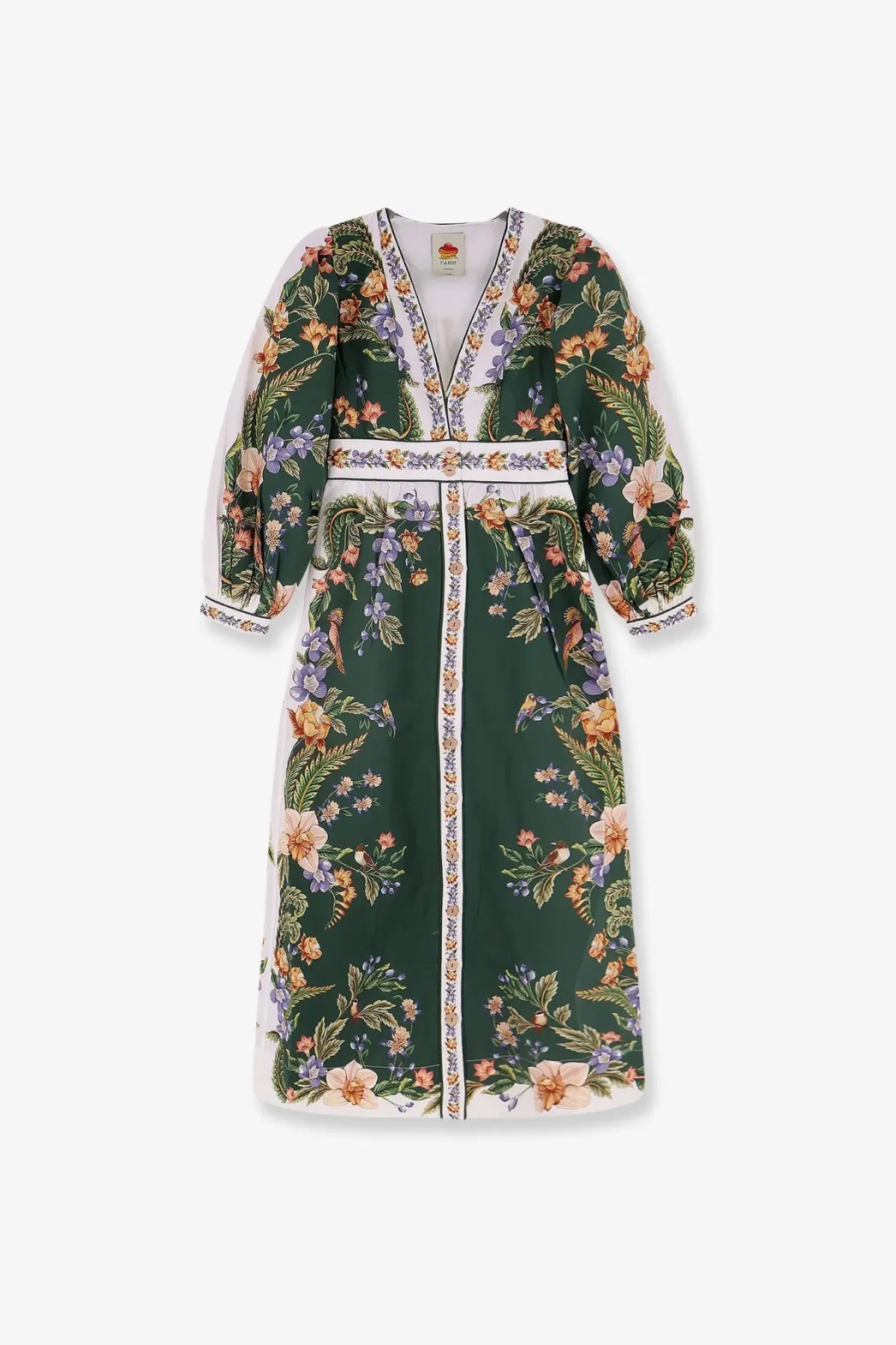 FARM Rio Women's Long Cotton Dress Green