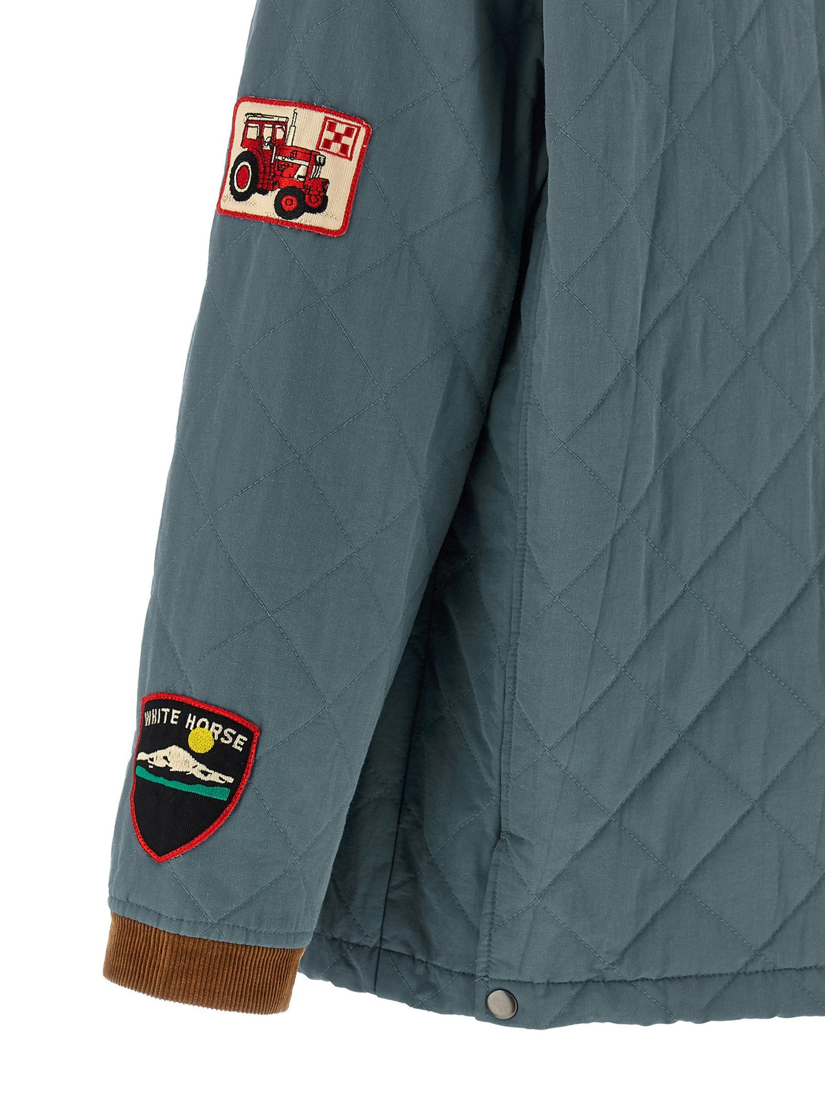 FOUND Farmstead Quilt Patch Jacket Blue, view 4