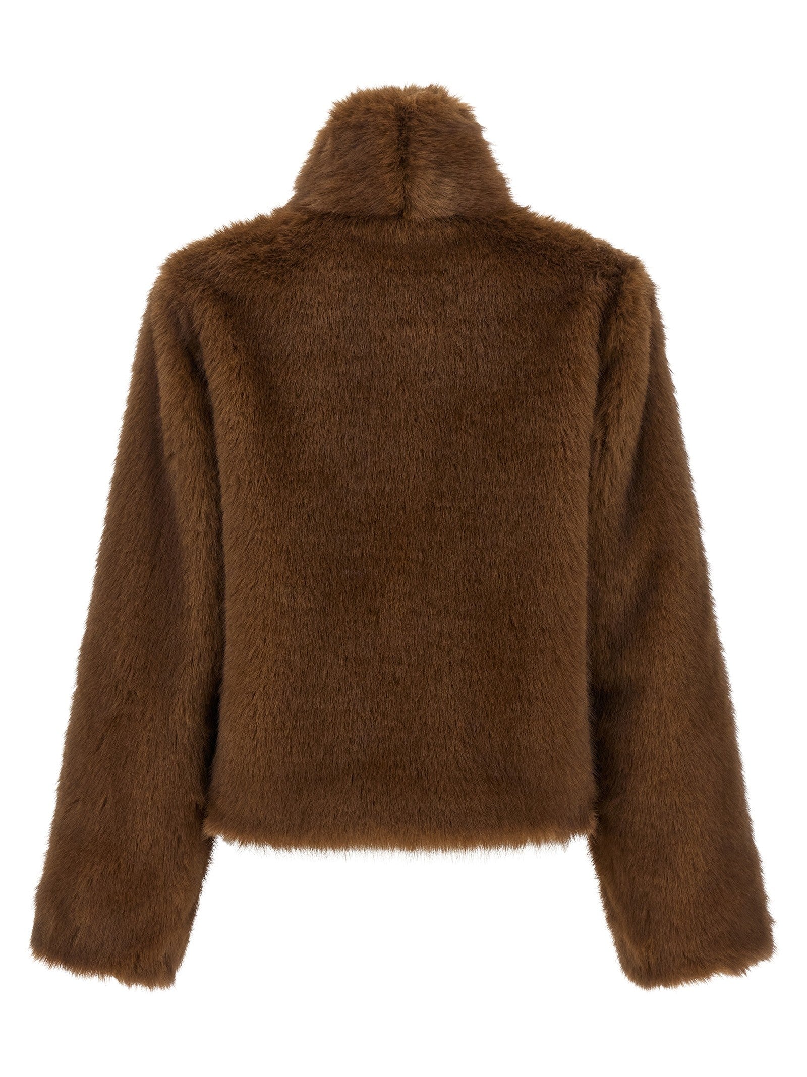 B&amp;B Couture Farrah First Eco Fur Coat Brown
