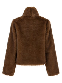 B&amp;B Couture Farrah First Eco Fur Coat Brown