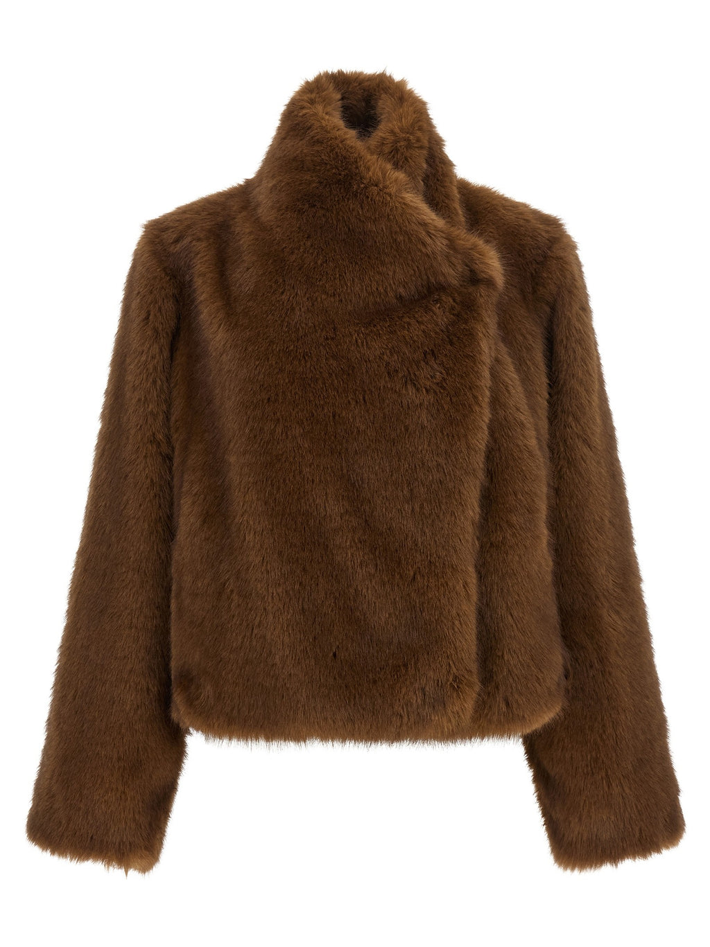 B&amp;B Couture Farrah First Eco Fur Coat Brown