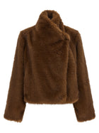 B&amp;B Couture Farrah First Eco Fur Coat Brown
