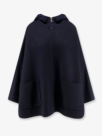 Loro Piana Women's Farrel Cape Cashmere Coat Blue