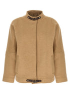 Max Mara Fascia Bomber Jacket Beige