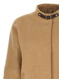 Max Mara Fascia Bomber Jacket Beige