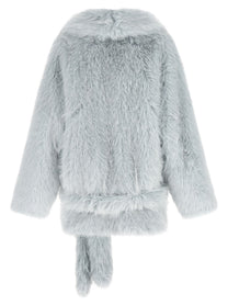 Pinko Faux Fur Blouson Blue