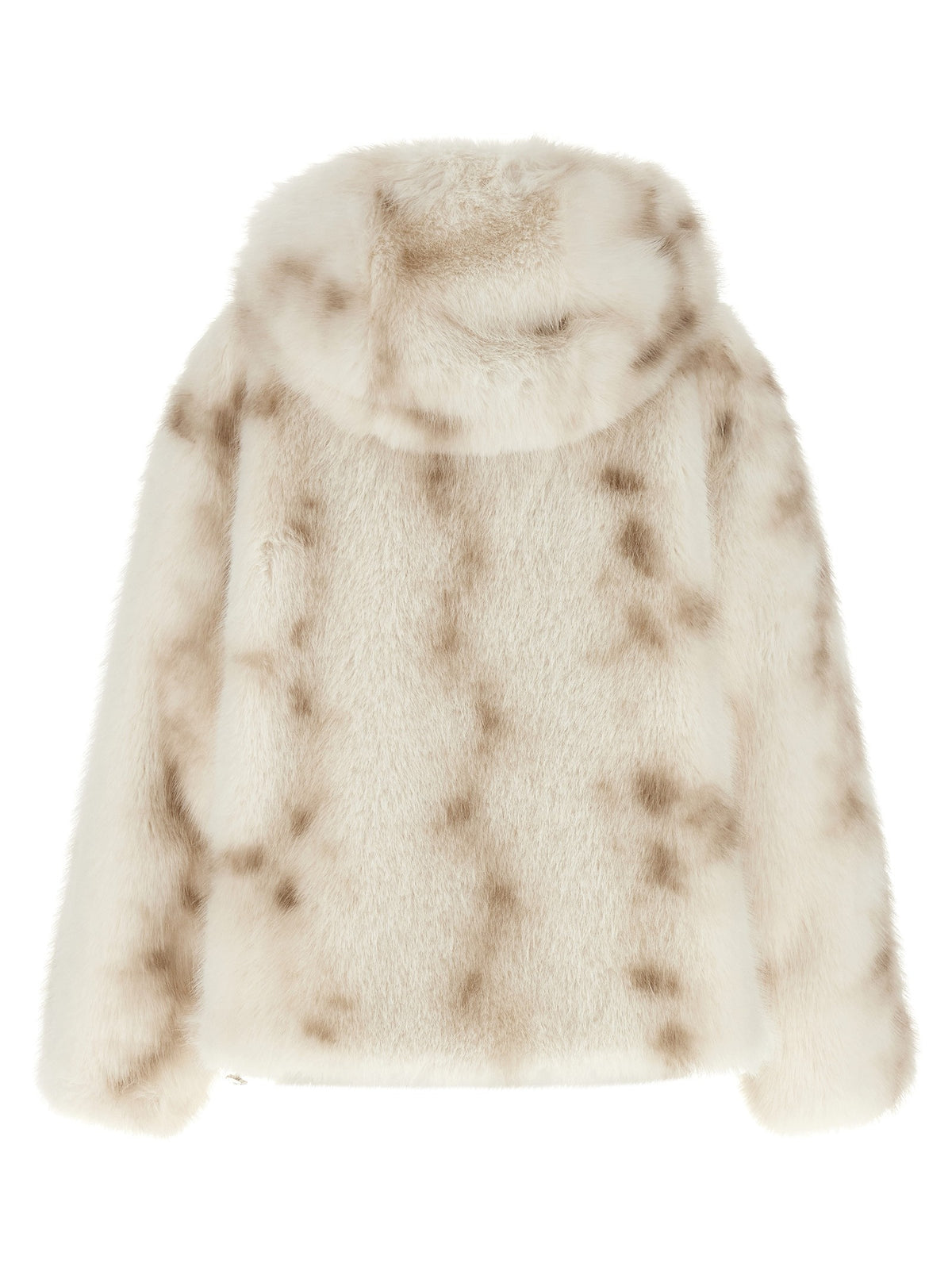 Herno Faux Fur Bomber Jacket Beige, view 2