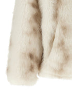Herno Faux Fur Bomber Jacket Beige, view 4