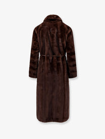 Valentini 1972 Women's Faux Fur Coat Brown, view 2