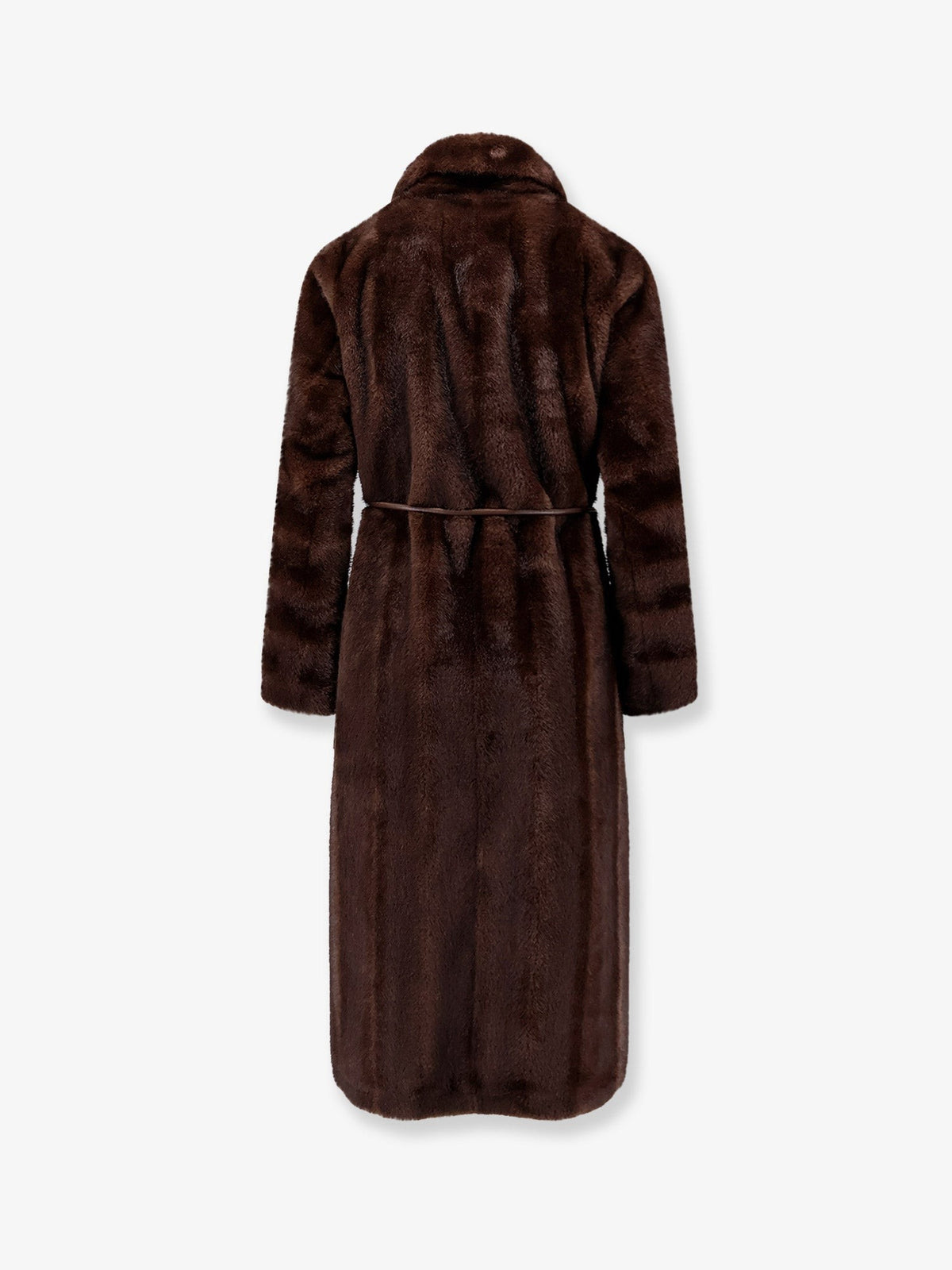 Valentini 1972 Women's Faux Fur Coat Brown, view 2