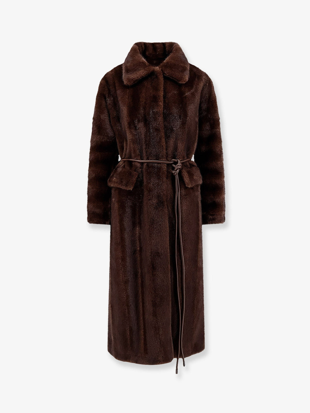 Valentini 1972 Women's Faux Fur Coat Brown