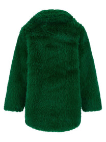 FARM Rio Faux Fur Graphic Patch Green
