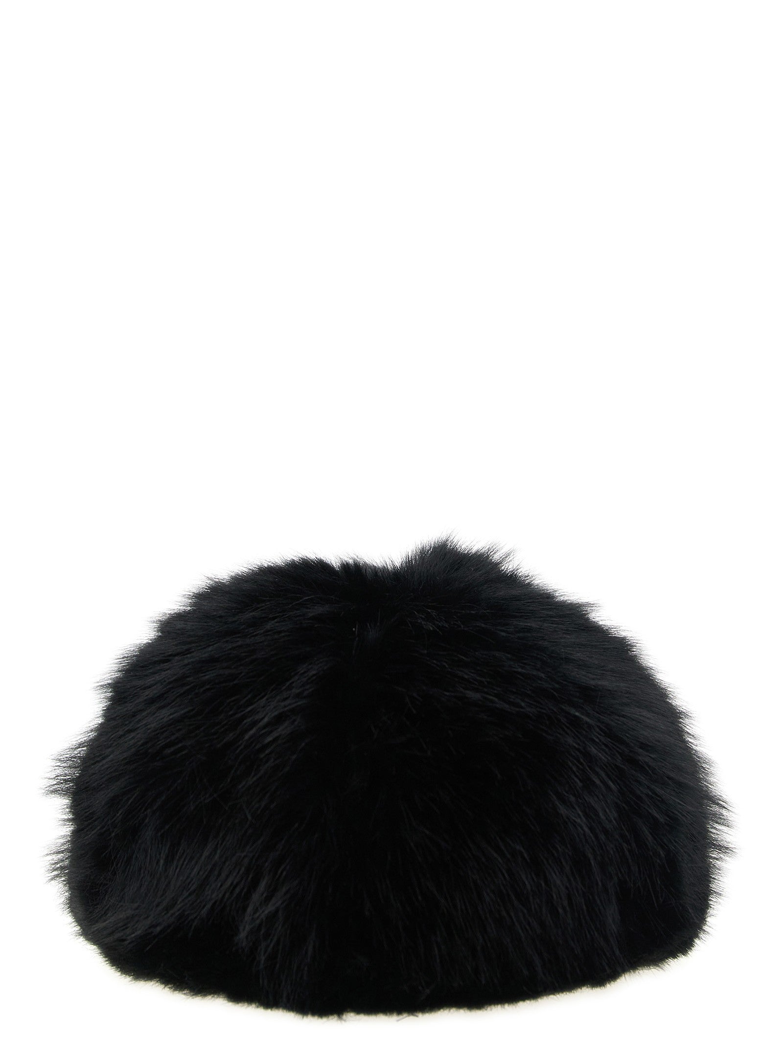 Comme Des Garcons Shirt Faux Fur Hat Black