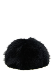 Comme Des Garcons Shirt Faux Fur Hat Black