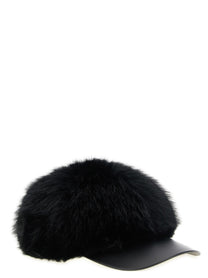 Comme Des Garcons Shirt Faux Fur Hat Black