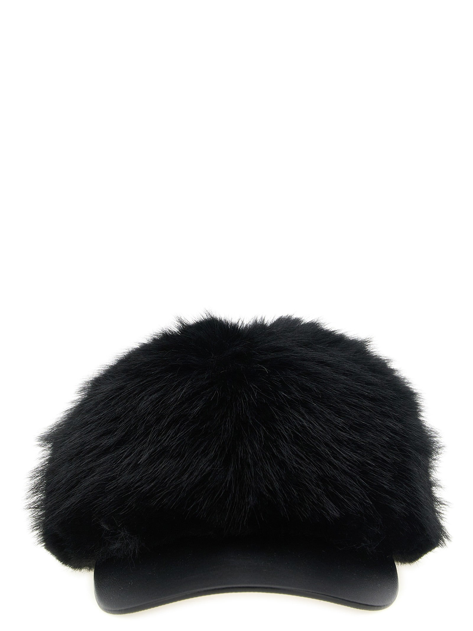 Comme Des Garcons Shirt Faux Fur Hat Black