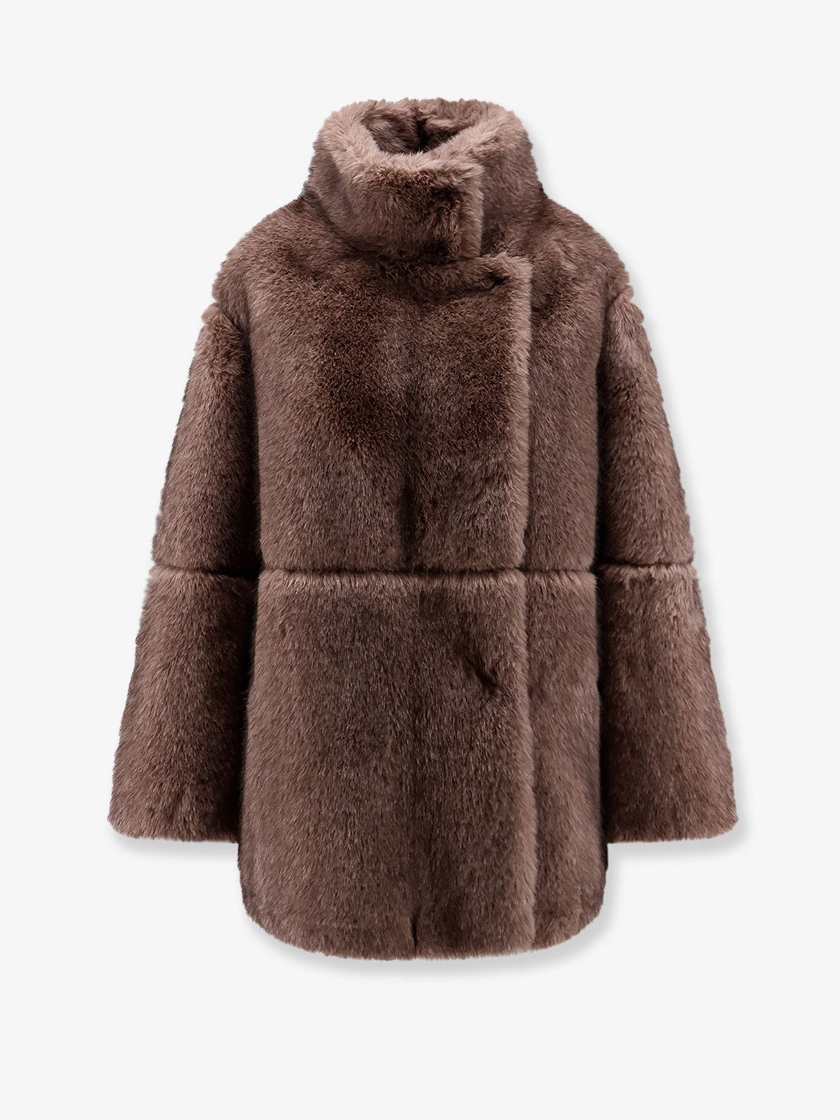 Valentini 1972 Women's Faux Fur Jacket Beige