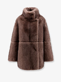 Valentini 1972 Women's Faux Fur Jacket Beige