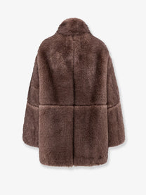 Valentini 1972 Women's Faux Fur Jacket Beige, view 2