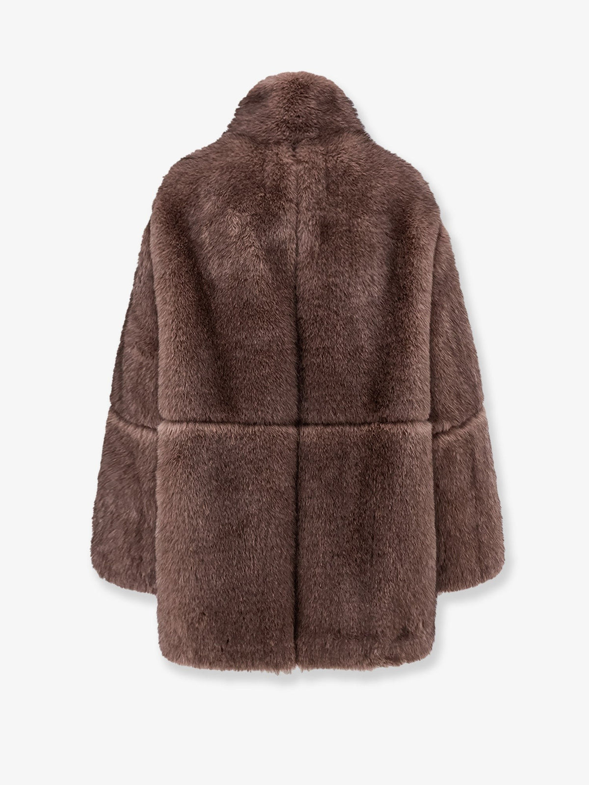 Valentini 1972 Women's Faux Fur Jacket Beige, view 2