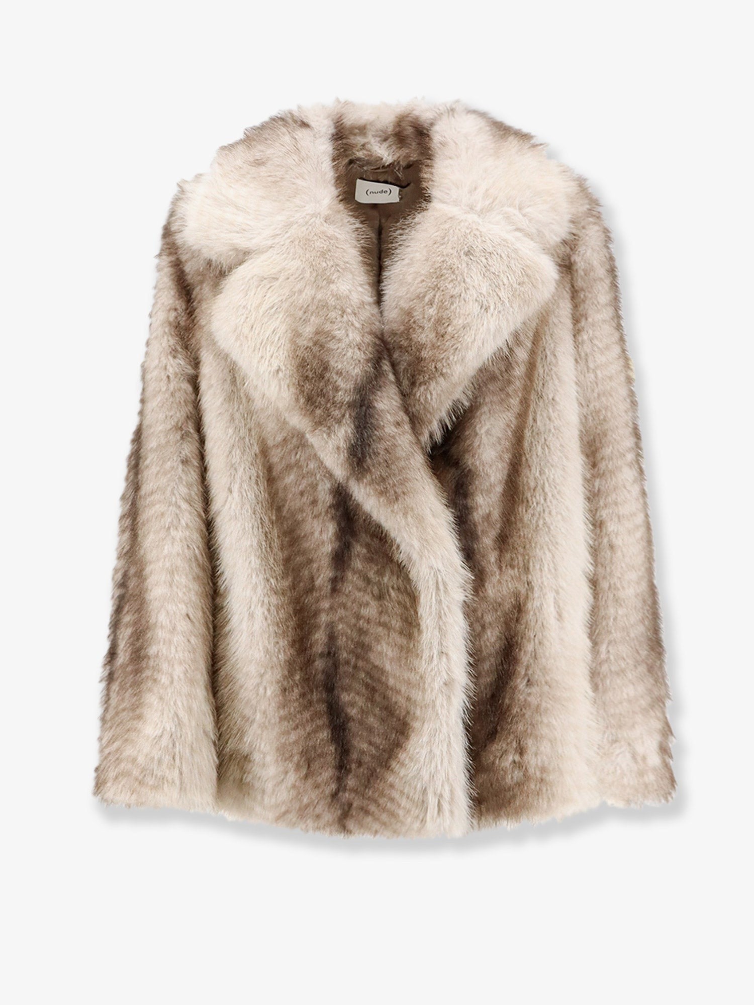 Nude Lucy Women's Faux Fur Jacket Silver
