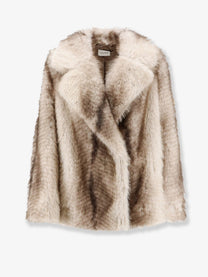 Nude Lucy Women's Faux Fur Jacket Silver