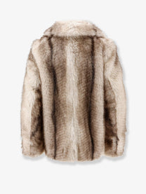 Nude Lucy Women's Faux Fur Jacket Silver