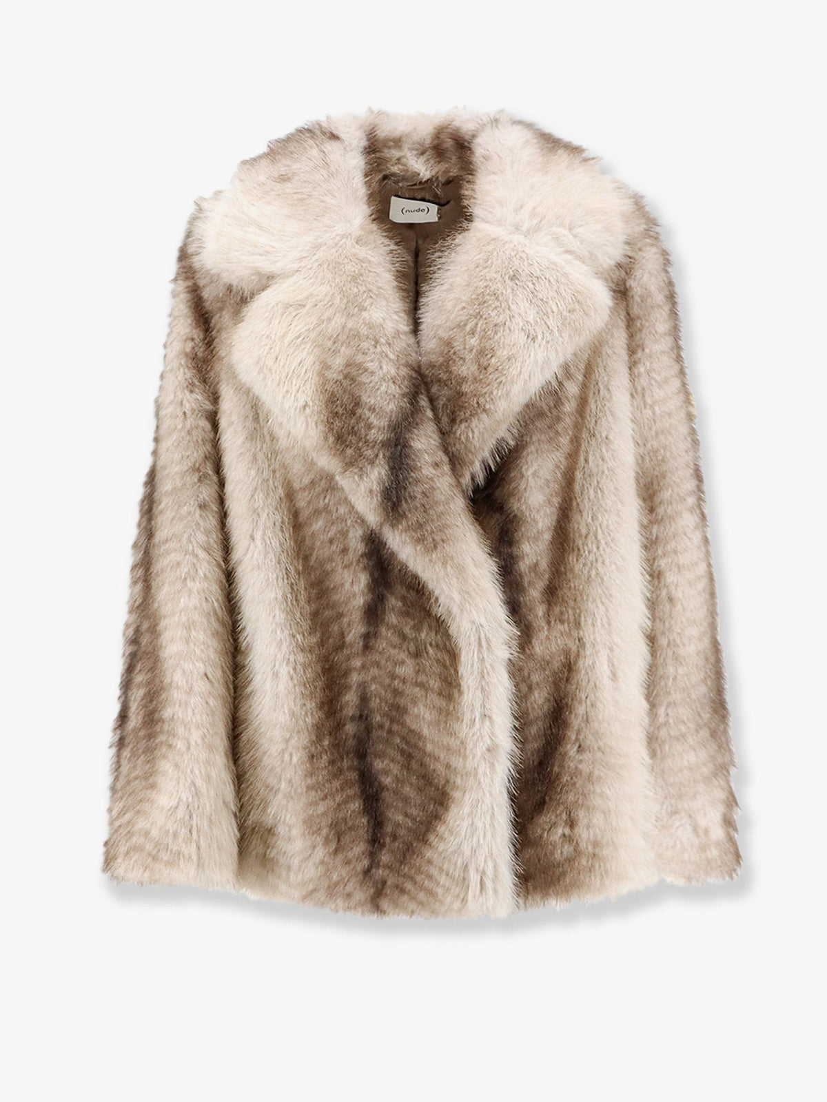 Nude Lucy Women's Faux Fur Jacket Silver
