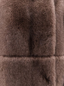 Valentini 1972 Women's Faux Fur Jacket Beige, view 3