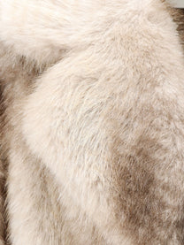 Nude Lucy Women's Faux Fur Jacket Silver