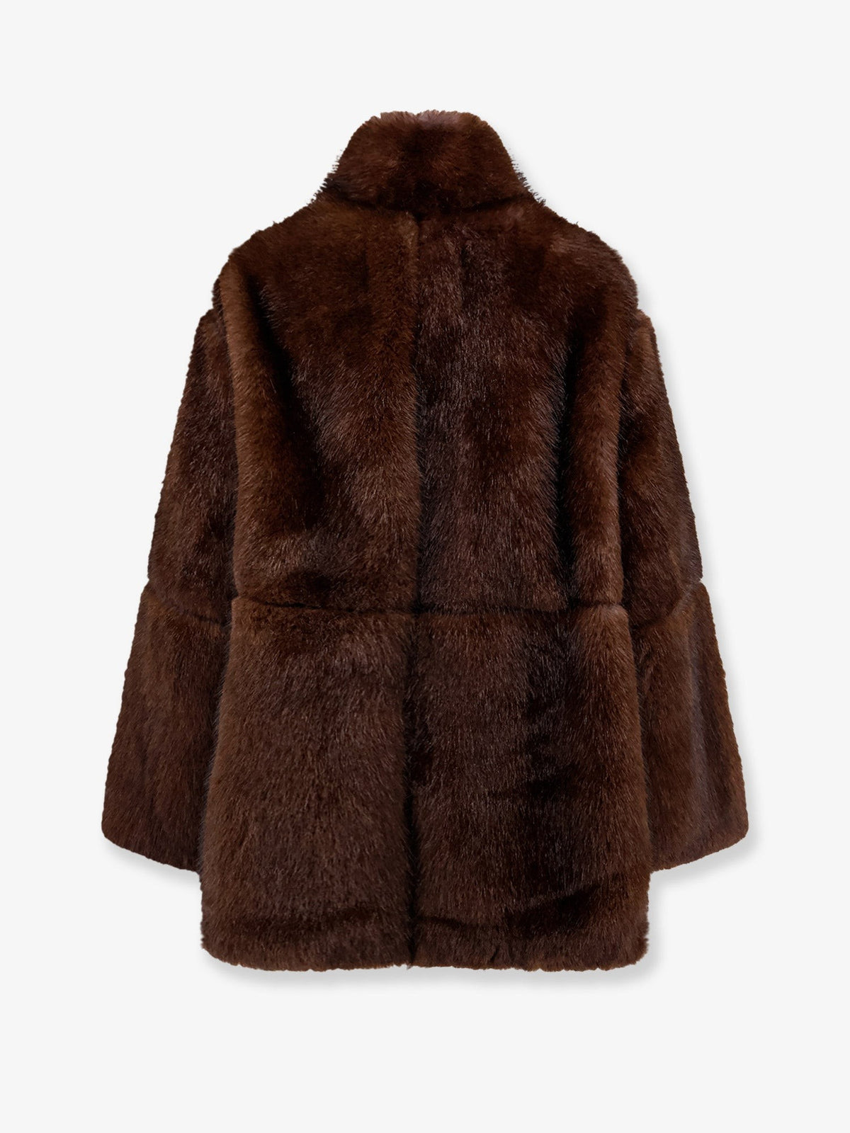 Valentini 1972 Women's Faux Fur Jacket Brown, view 2