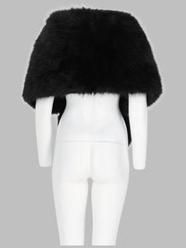 Leon &amp; Loulou Paris Women's Faux Fur Stoles Black