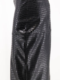 Nude Women's Faux Leather Skirt Black