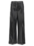 PHILOSOPHY Faux Leather Trousers Black