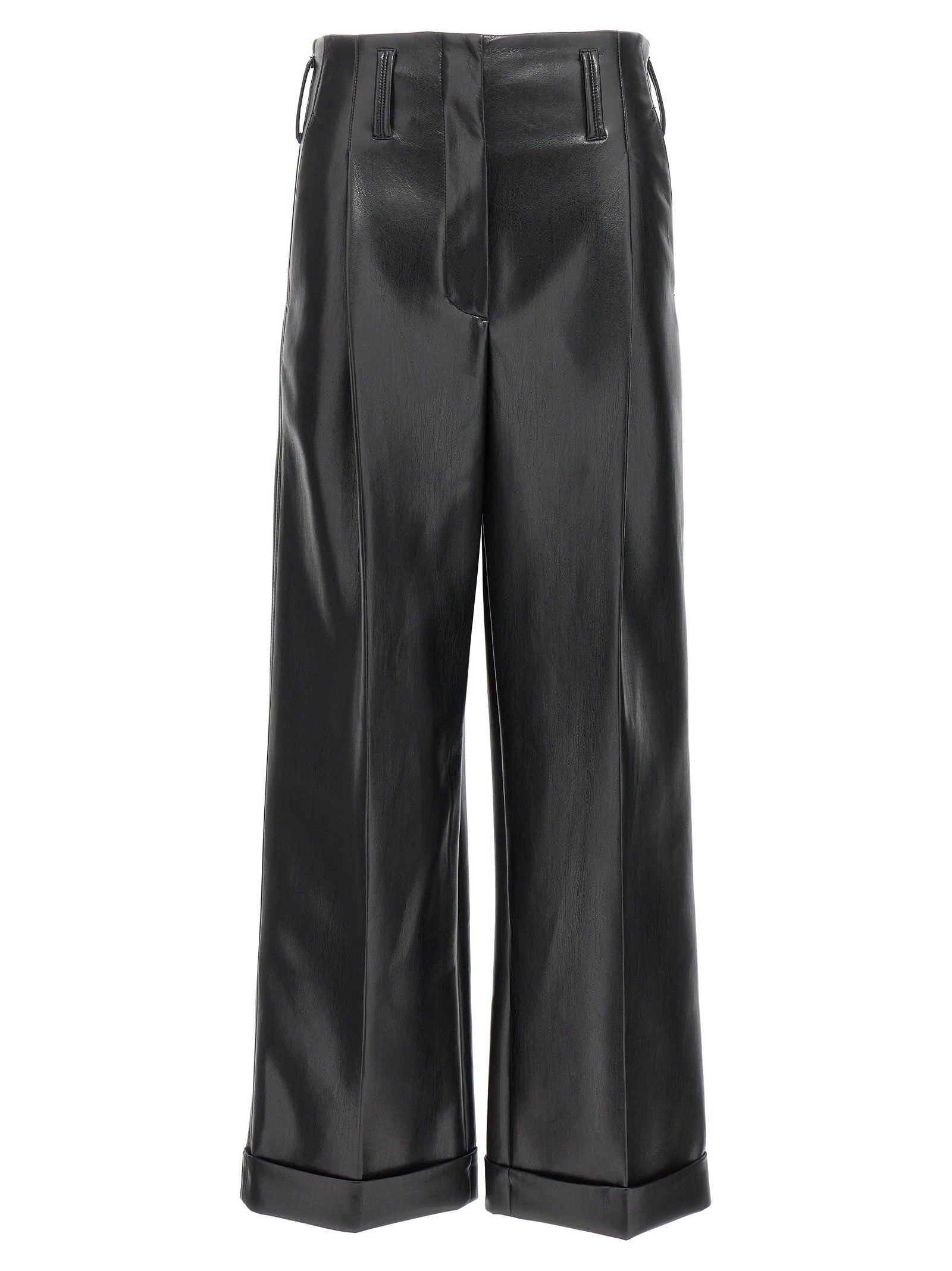 Philosophy Faux Leather Trousers Black