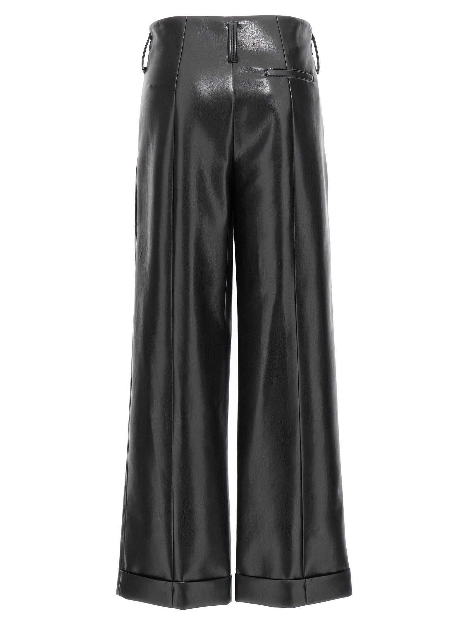 Philosophy Faux Leather Trousers Black