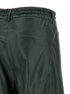 Nude Lucy Faux Leather Trousers Green, view 4