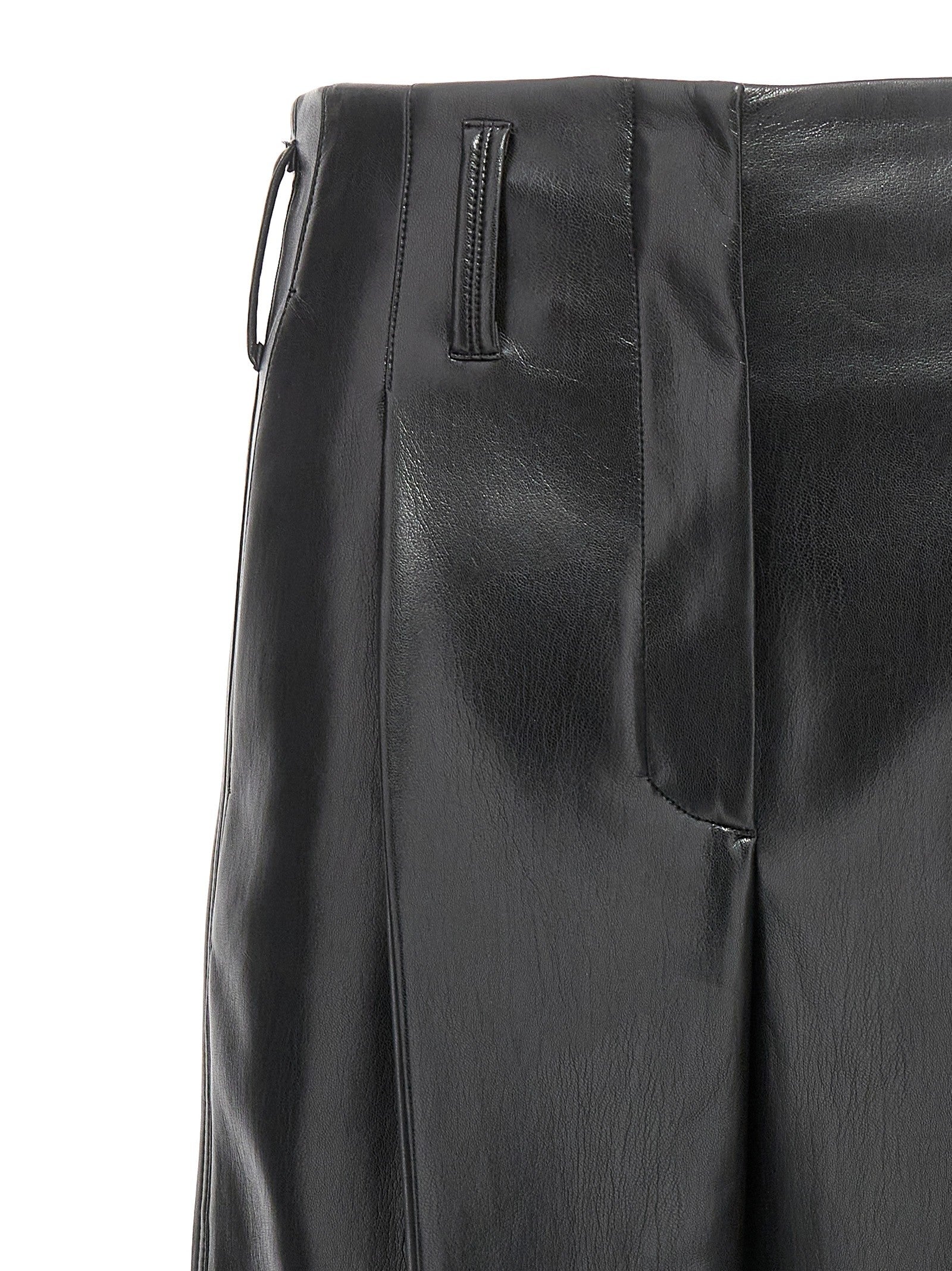 Philosophy Faux Leather Trousers Black