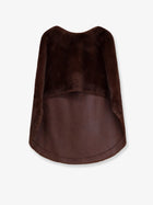 Valentini 1972 Women's Faux Mink Cape Brown