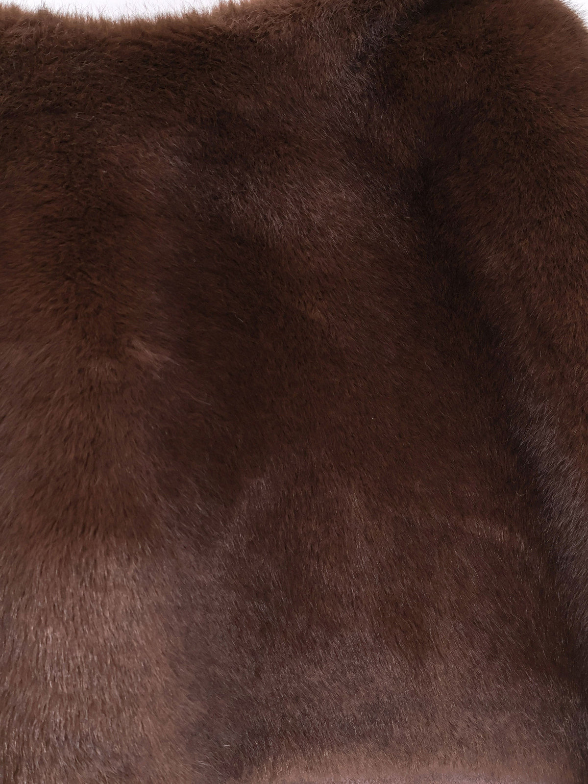 Valentini 1972 Women's Faux Mink Cape Brown, view 3