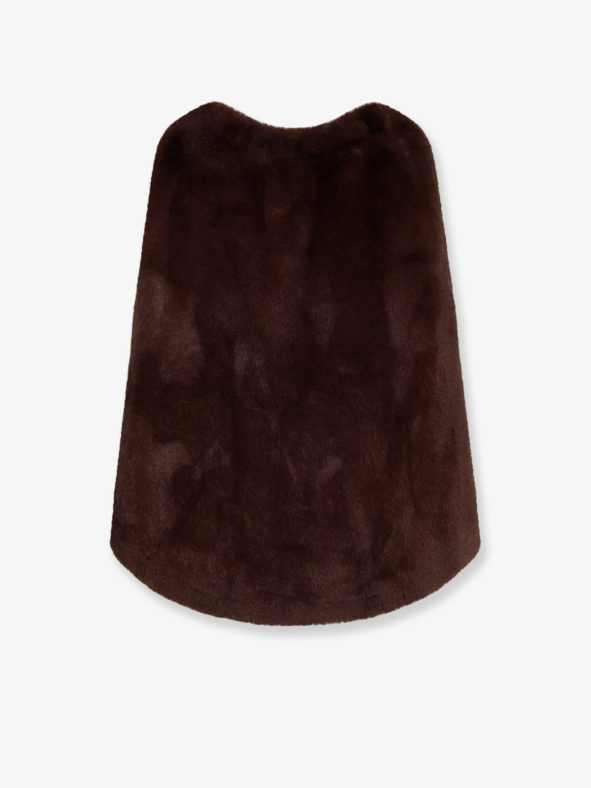 Valentini 1972 Women's Faux Mink Cape Brown, view 2