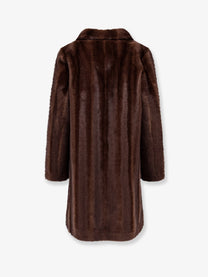 Valentini 1972 Women's Faux Mink Fur Coat Brown