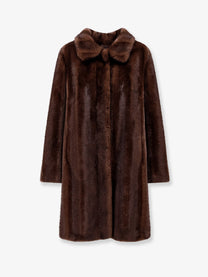 Valentini 1972 Women's Faux Mink Fur Coat Brown