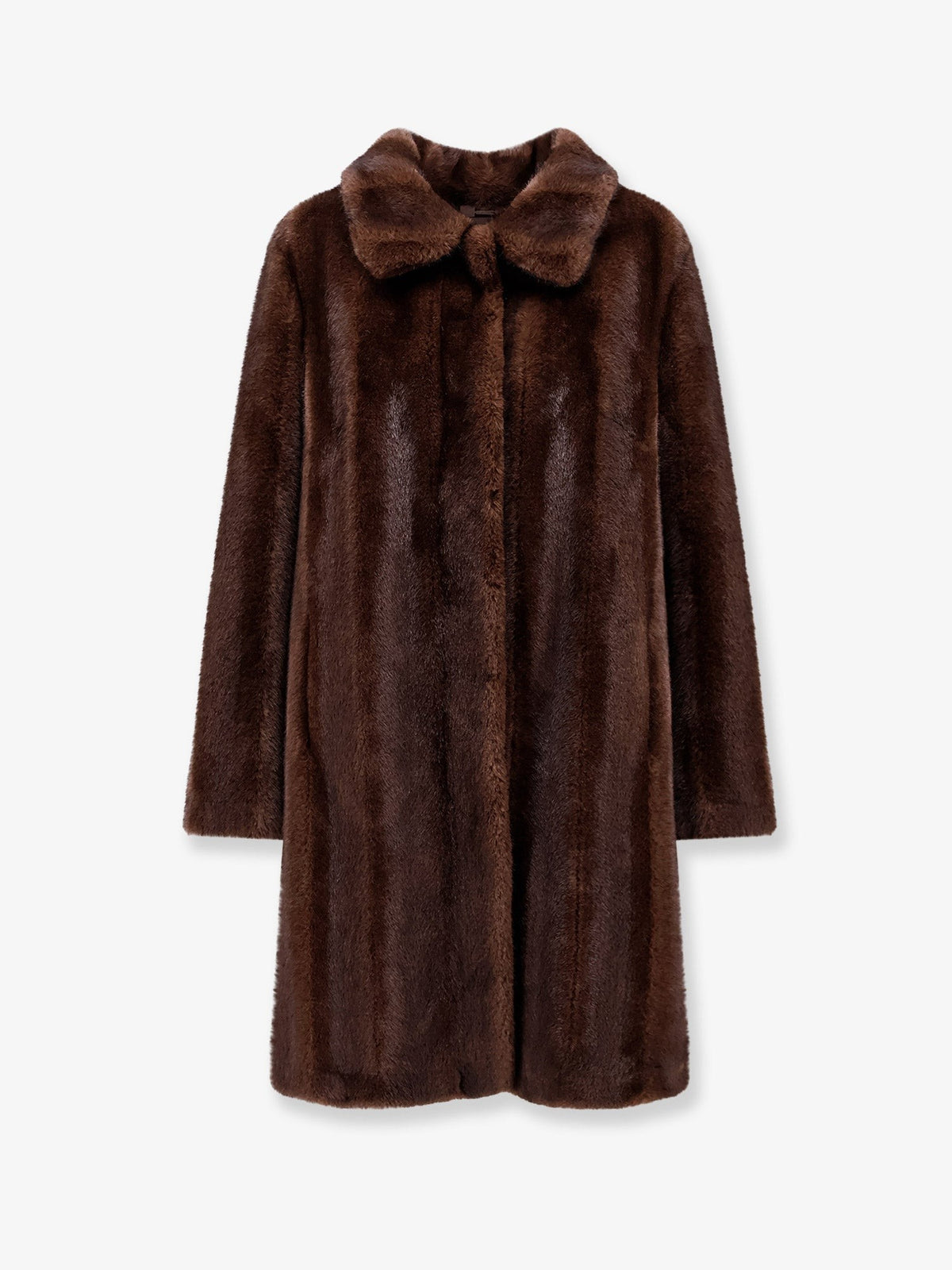 Valentini 1972 Women's Faux Mink Fur Coat Brown
