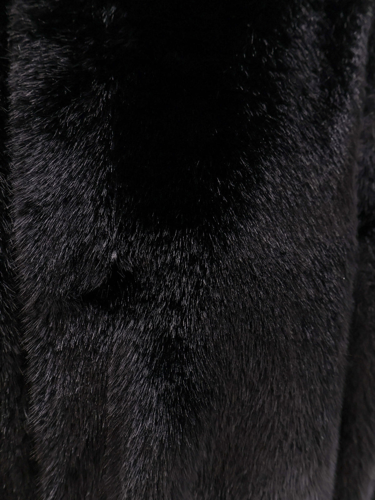 Valentini 1972 Women's Faux Mink Jacket Black, view 3