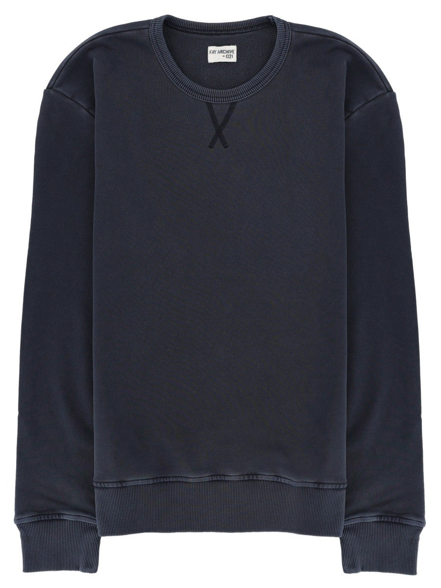 Fay Men's Fay Archive Sweatshirt Blue Fay