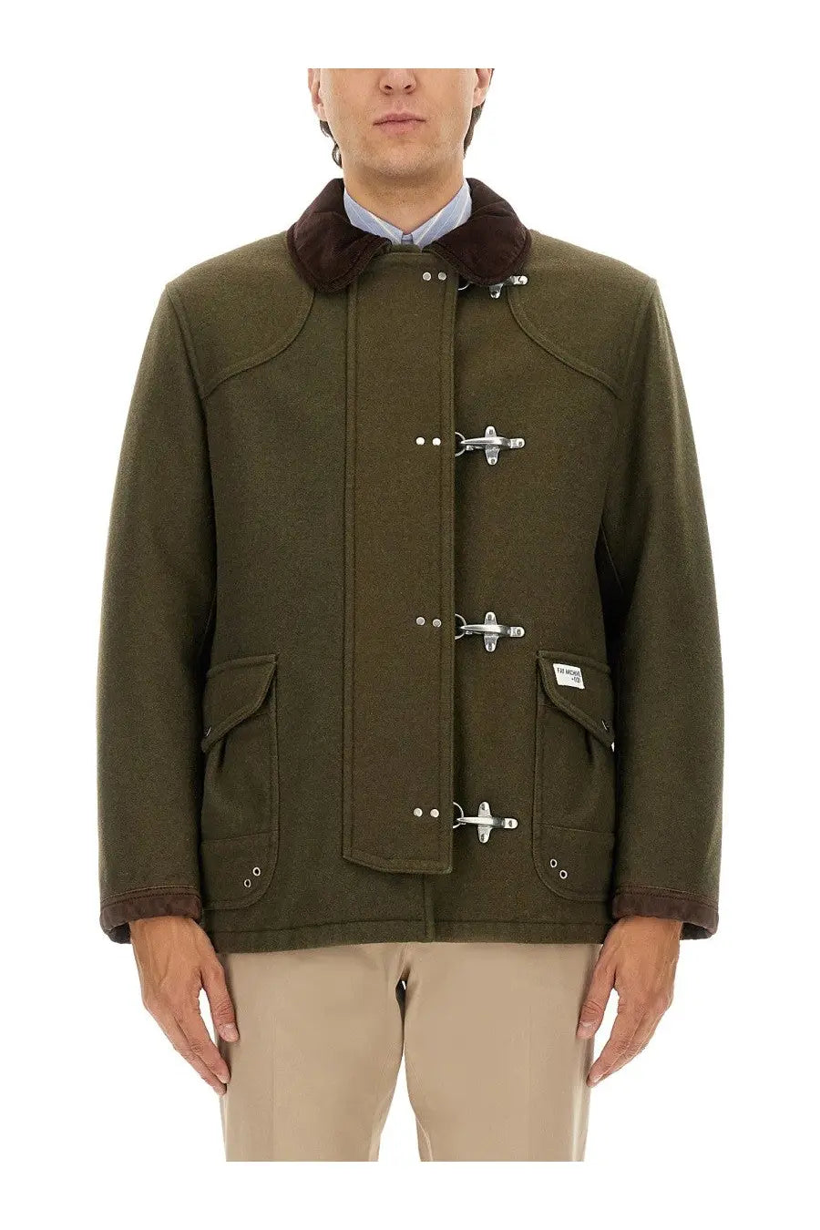 Fay Men's Hooks Jacket Green