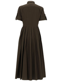 Fay Women's Poplin Cotton Chemisier Dress Green, view 2
