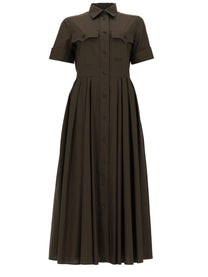 Fay Women's Poplin Cotton Chemisier Dress Green