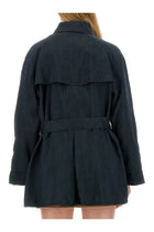 Fay Women's Short Trench Black, view 3